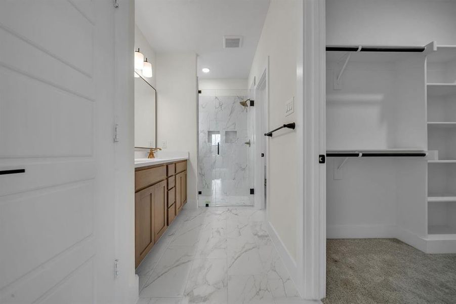 Furnished interior view inside a new home in , Dallas (Image 8). Furnished interior view inside a new home in , Dallas (Image 8).