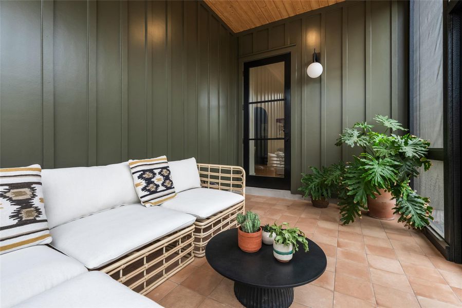 Exterior details and patio area of a home in , Austin (Image 3).