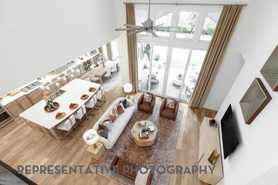 Furnished interior view inside a new home in Bridgeland, Cypress (Image 8).