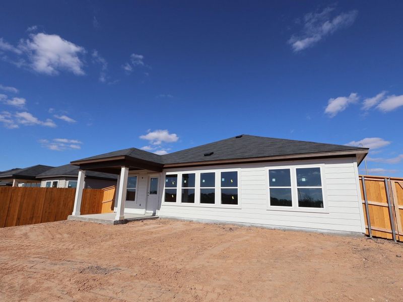 Exterior details and patio area of a home in Carillon, Manor (Image 2). Exterior details and patio area of a home in Carillon, Manor (Image 2).