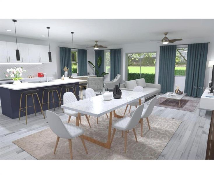 Furnished interior view inside a new home in , Placida (Image 4). Furnished interior view inside a new home in , Placida (Image 4).