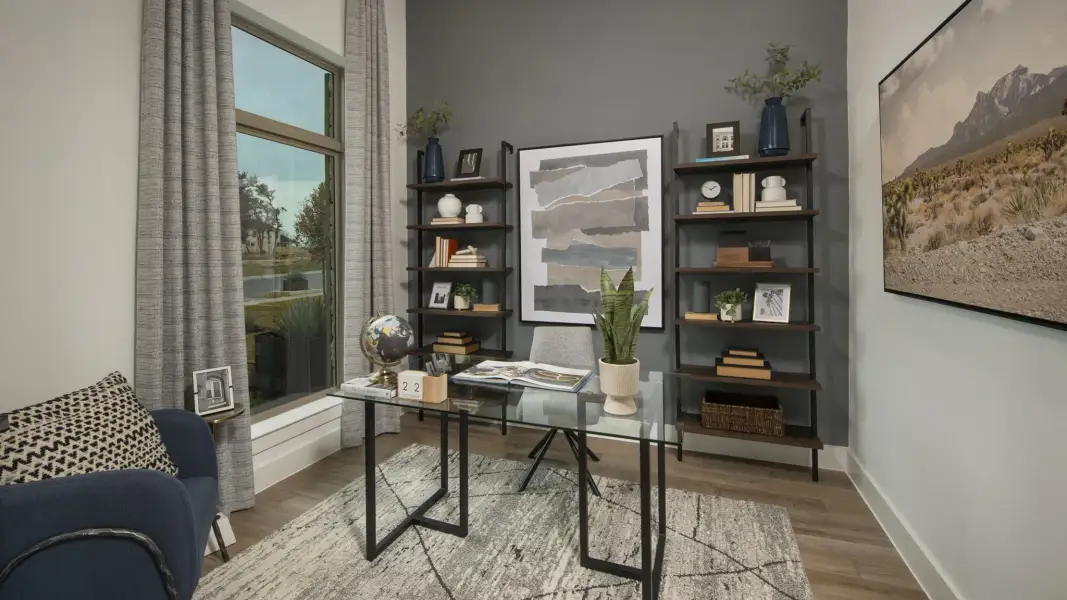 Furnished interior view inside a new home in Grand Central Park, Conroe (Image 10).