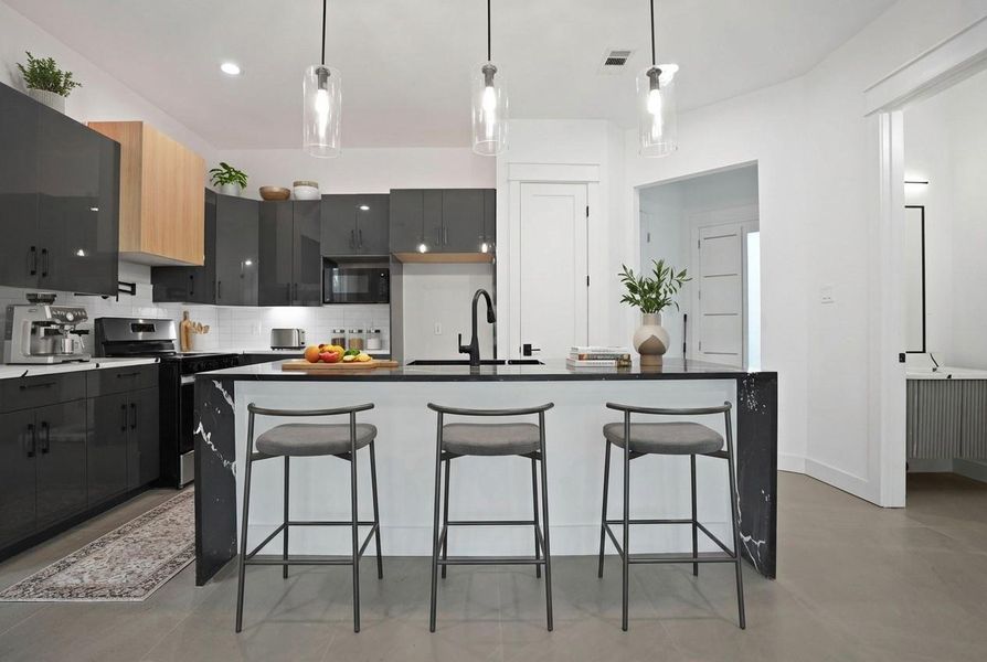 Furnished interior view inside a new home in , Houston (Image 9).