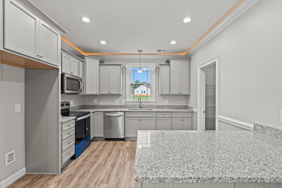 Representative furnished interior of a home built from the Enory by Enchanted Homes in Guadalupe Heights, Seguin (Image 11).