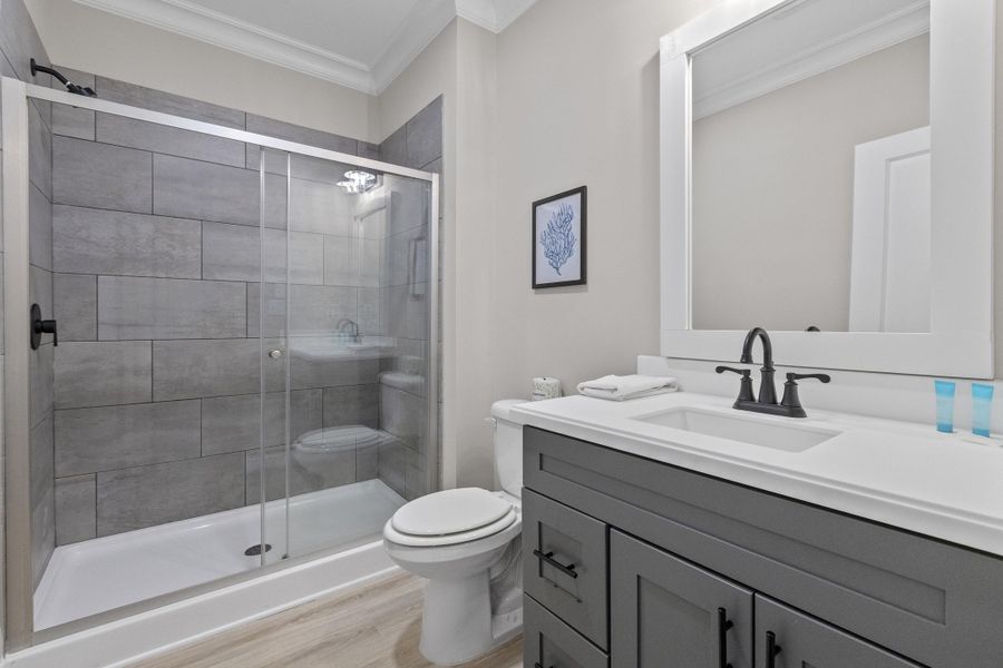 Furnished interior view inside a new home in , Edisto Island (Image 28).