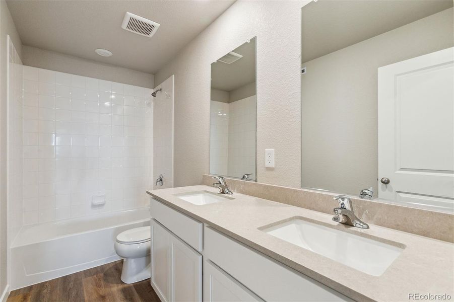 Furnished interior view inside a new home in Bennett Ranch, Bennett (Image 7). Furnished interior view inside a new home in Bennett Ranch, Bennett (Image 7).