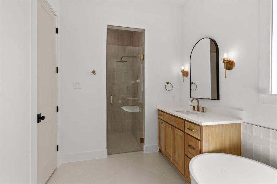 Furnished interior view inside a new home in , Waxahachie (Image 13).