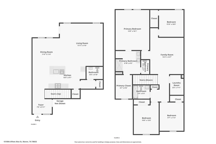2D floor plan layout of this home in Palomino, Manor, TX (Image 4).