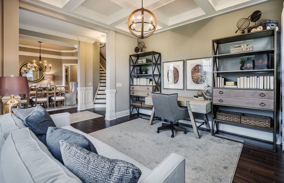 Spacious Den off Foyer in new home construction at Willow Ridge Nolensville (Williamson County)