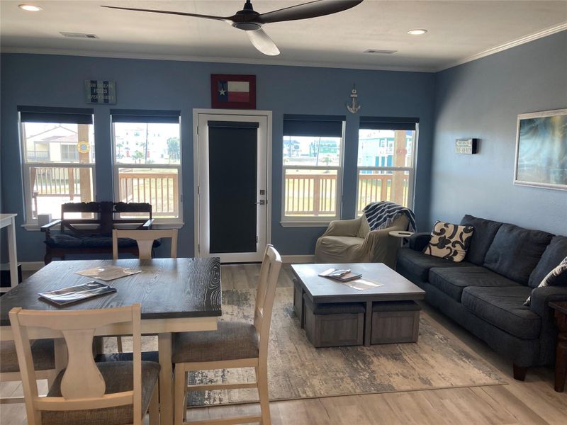 Furnished interior view inside a new home in , Galveston (Image 6).