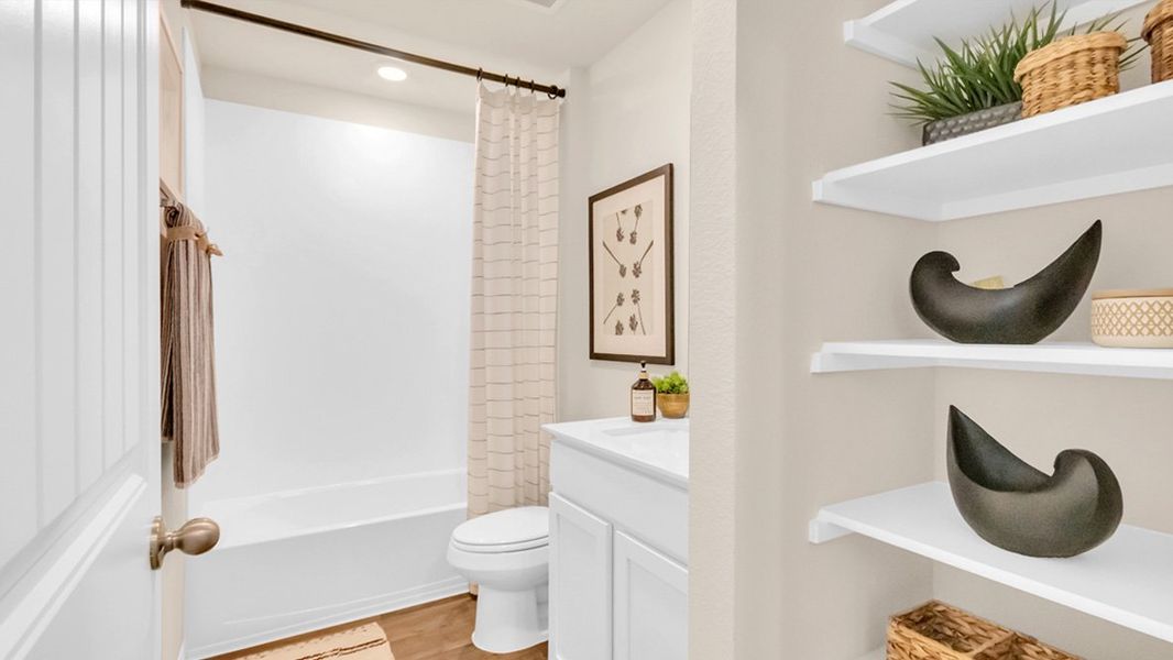 Representative furnished interior of a home built from the The Irvine by D.R. Horton in Monarch Ranch, Manor (Image 6). Representative furnished interior of a home built from the The Irvine by D.R. Horton in Monarch Ranch, Manor (Image 6).