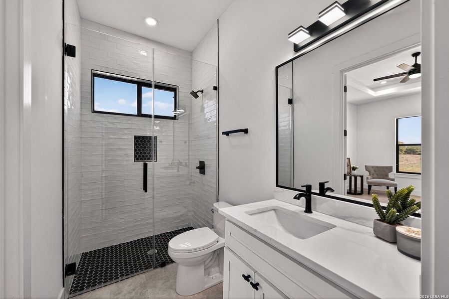 Furnished interior view inside a new home in , Bandera (Image 35). Furnished interior view inside a new home in , Bandera (Image 35).