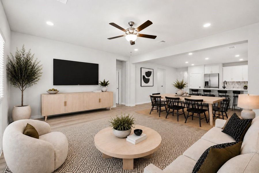Furnished interior view inside a new home in Rollingbrook Estates, Baytown (Image 9).