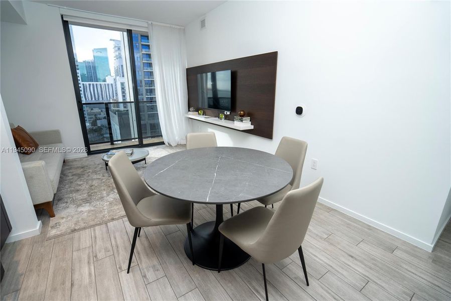 Furnished interior view inside a new home in The Elser Hotel & Residences, Miami (Image 16).