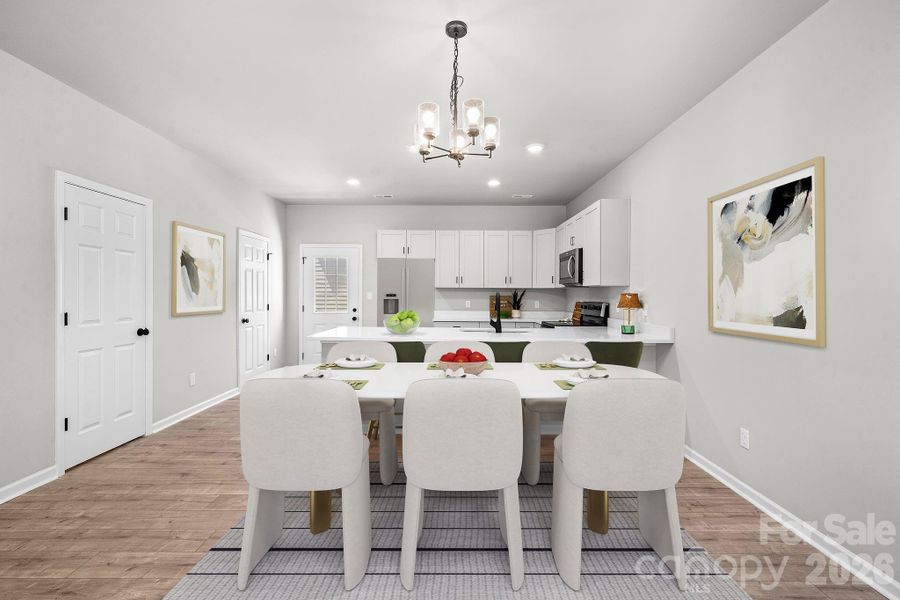 Furnished interior view inside a new home in , Concord (Image 7).