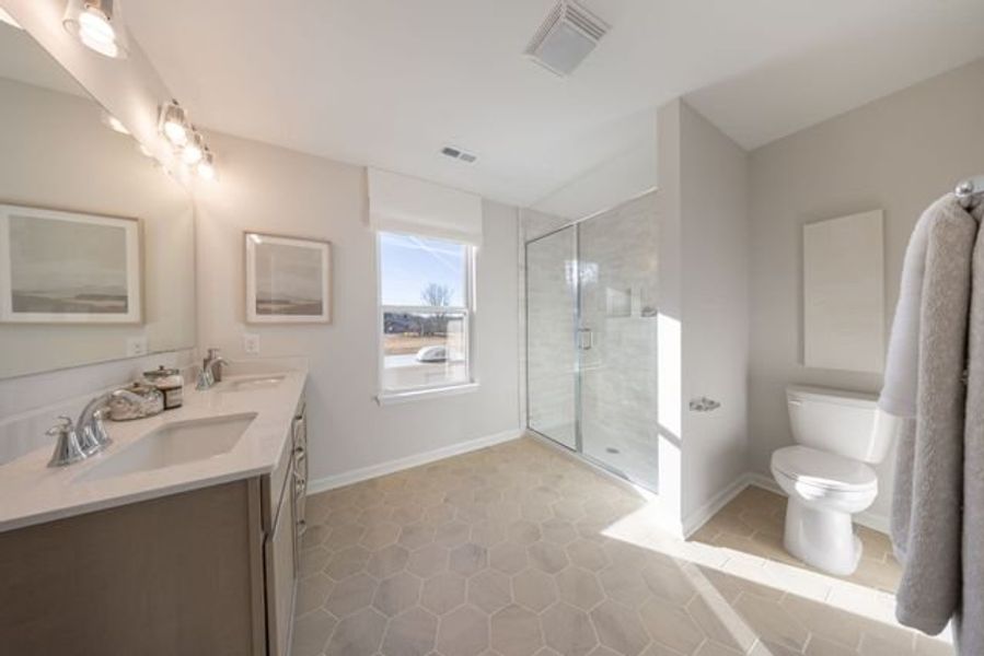 Representative furnished interior of a home built from the Lenox by True Homes in Autumn Ridge, High Shoals (Image 16).