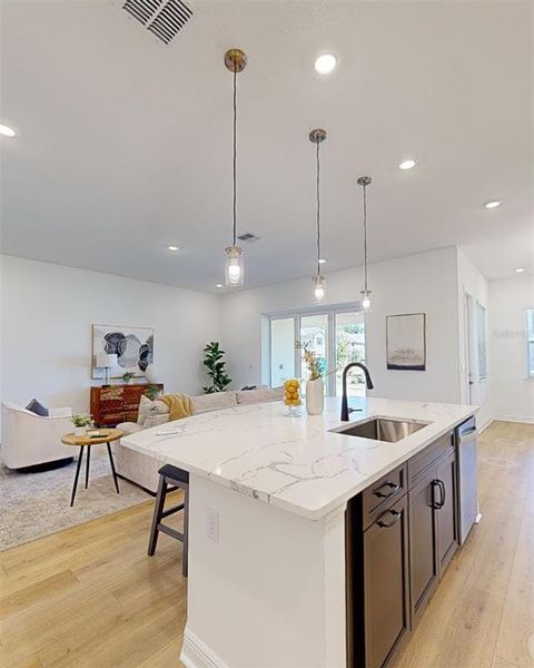 Furnished interior view inside a new home in Palms at Windermere, Windermere (Image 7).