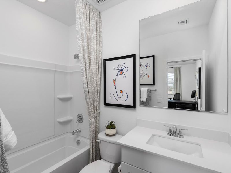 The Jubilee floorplan image modeled at Wildera in San Tan Valley.