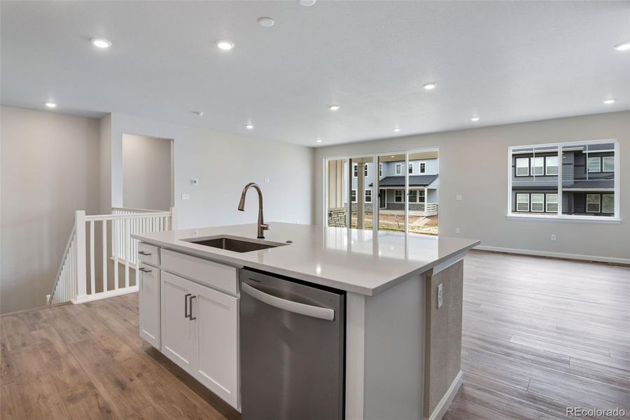 Furnished interior view inside a new home in Ensemble at The Aurora Highlands, Aurora (Image 5).