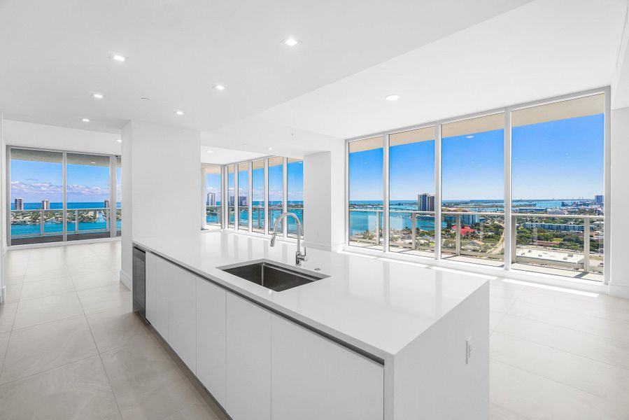 Kitchen - Island - South and East Views