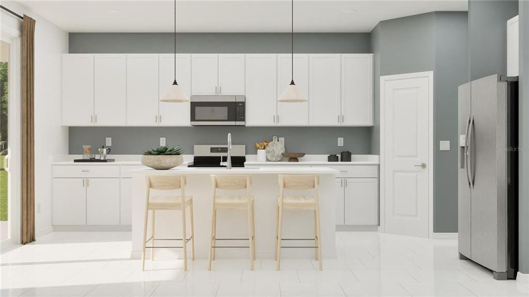 Furnished interior view inside a new home in Island Lakes at Coco Bay, Englewood (Image 3).