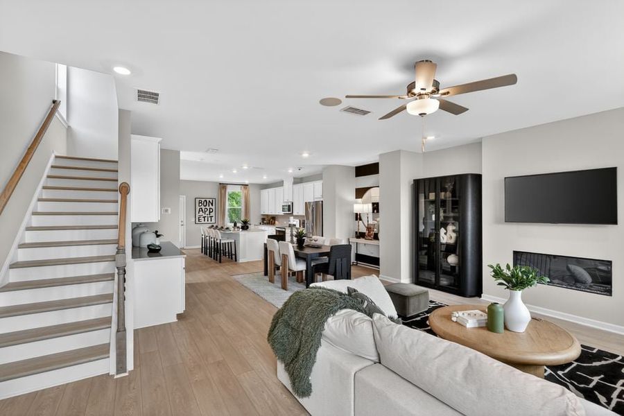 Furnished interior view inside a new home in Alder Creek, Cumming (Image 9).
