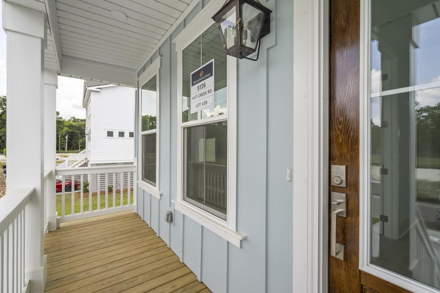 Exterior details and patio area of a home in Miller's Crossing, Johns Island (Image 22). Exterior details and patio area of a home in Miller's Crossing, Johns Island (Image 22).