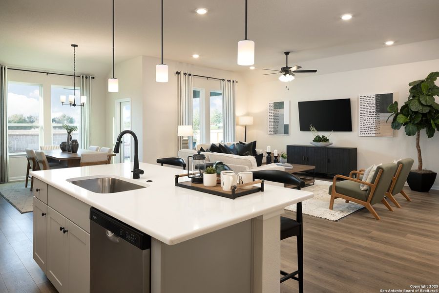 Furnished interior view inside a new home in Venado Crossing, Cibolo (Image 12). Furnished interior view inside a new home in Venado Crossing, Cibolo (Image 12).