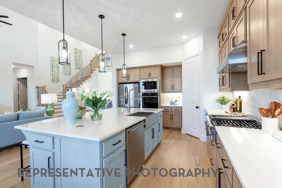 Furnished interior view inside a new home in Wildflower Ranch, Dish (Image 23).