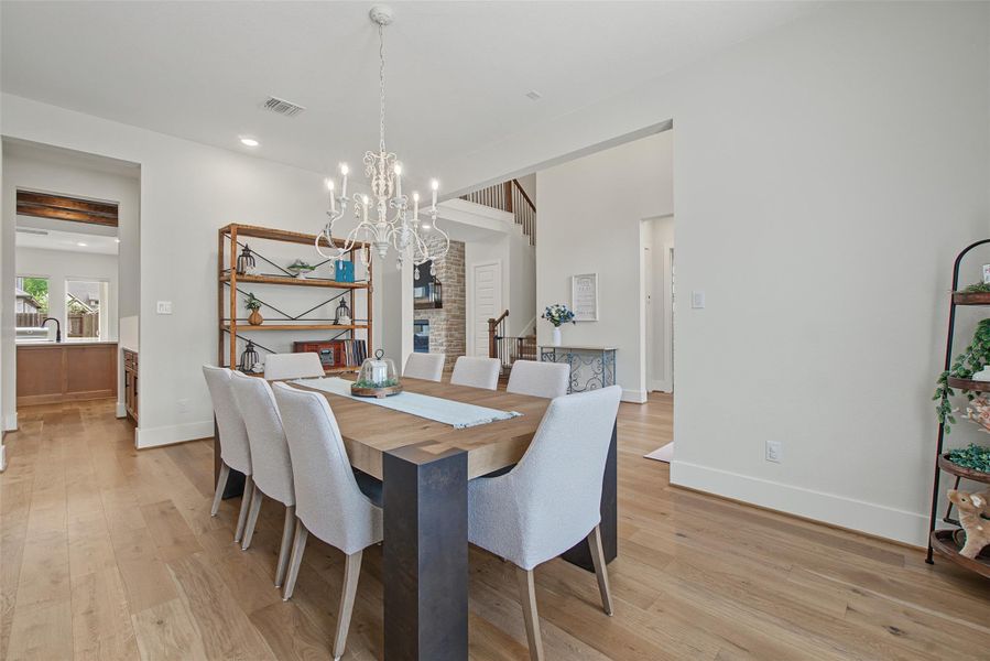 Furnished interior view inside a new home in The Highlands, Porter (Image 32).