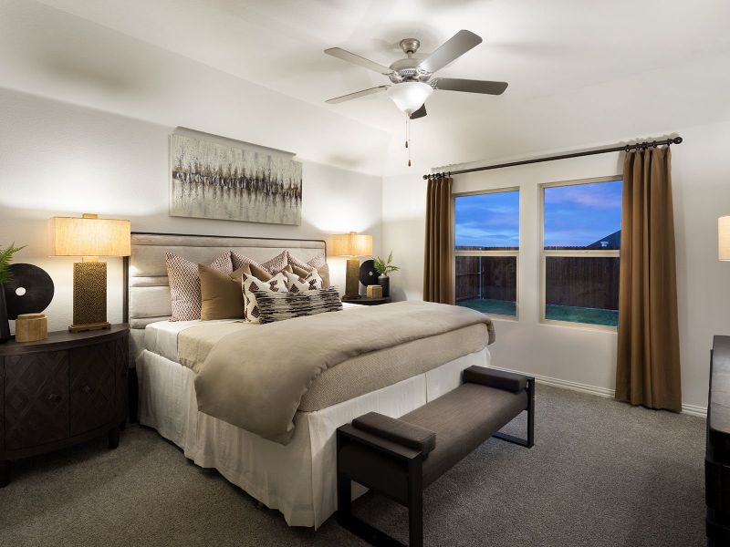 Furnished interior view inside a new home in Legendary Trails - Classic Series, Cibolo (Image 5).