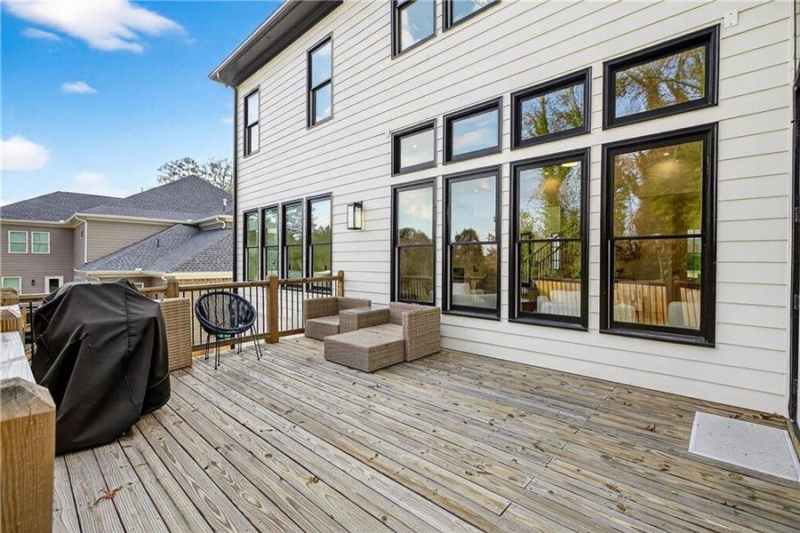 Exterior details and patio area of a home in , Marietta (Image 54).