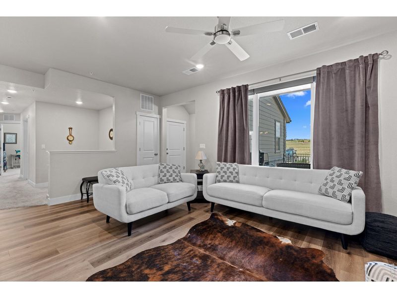 Furnished interior view inside a new home in Wilder at Timnath Ranch, Timnath (Image 10).