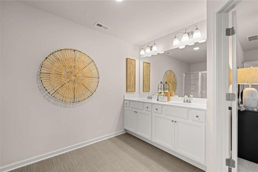 Furnished interior view inside a new home in Rivershire Place, Villa Rica (Image 28). Furnished interior view inside a new home in Rivershire Place, Villa Rica (Image 28).