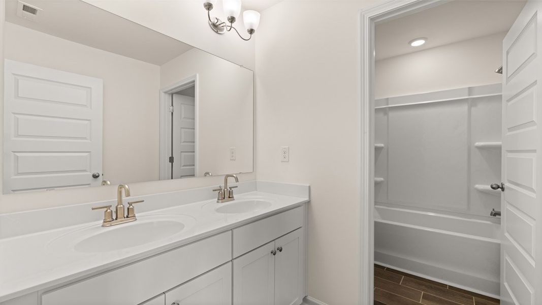 Representative furnished interior of a home built from the Edison by D.R. Horton in Westland, Bogart (Image 17).