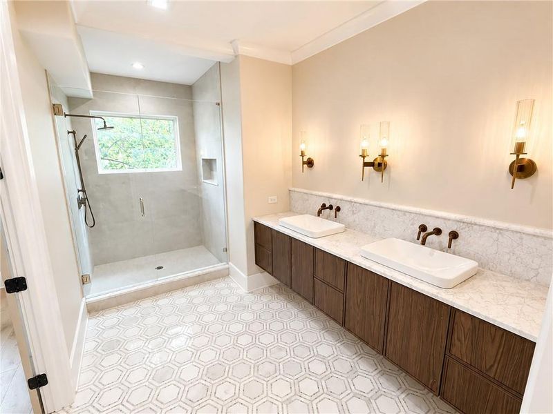 Furnished interior view inside a new home in , Atlanta (Image 9). Furnished interior view inside a new home in , Atlanta (Image 9).