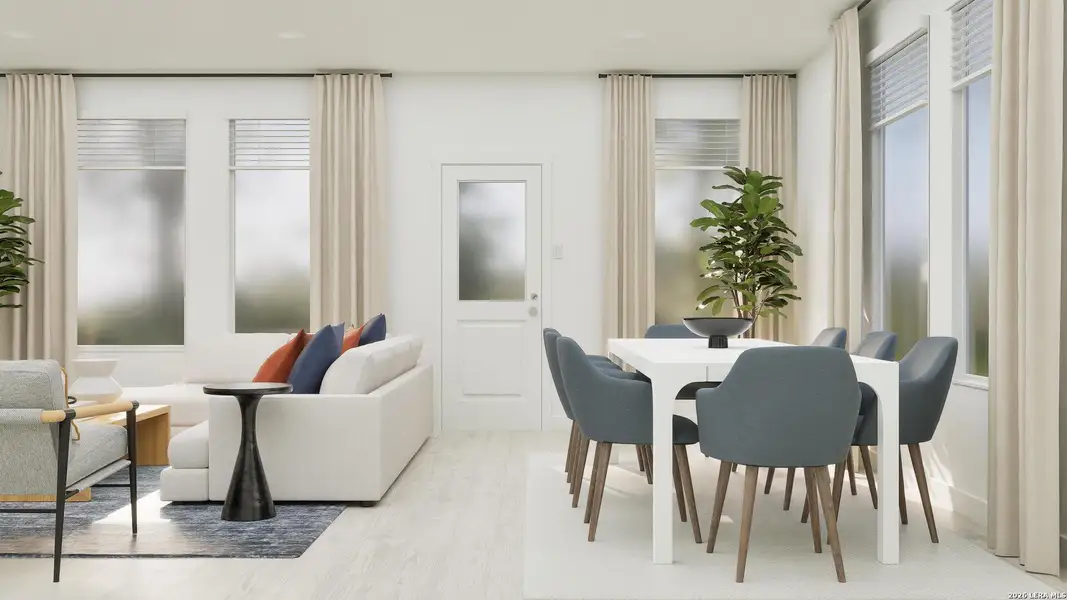 Furnished interior view inside a new home in Brookmill, San Antonio (Image 24).