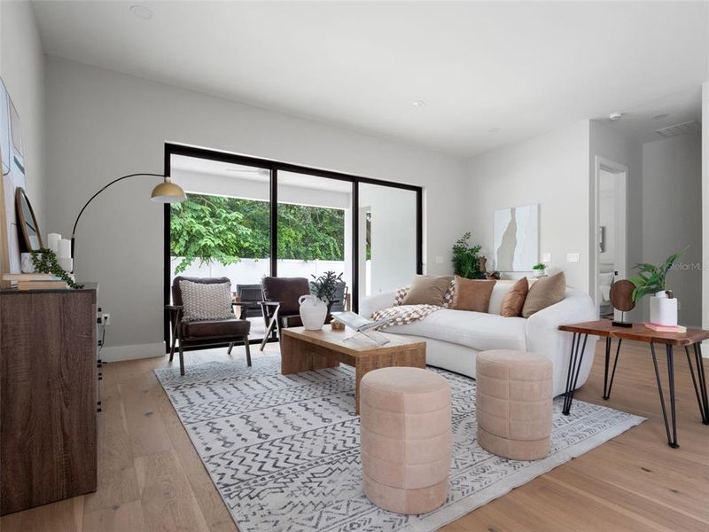 Furnished interior view inside a new home in , Orlando (Image 29).