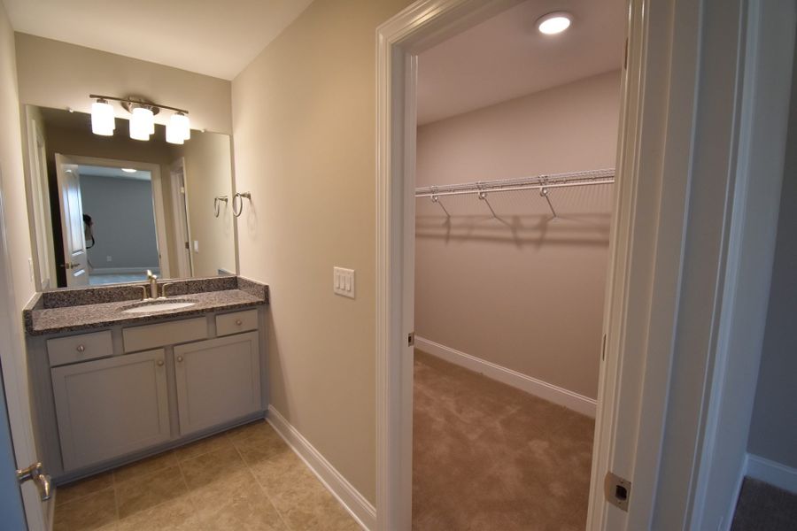 Representative furnished interior of a home built from the Lancaster by Keystone Homes NC in Preserve at Carriage Cove, Oak Ridge (Image 11).
