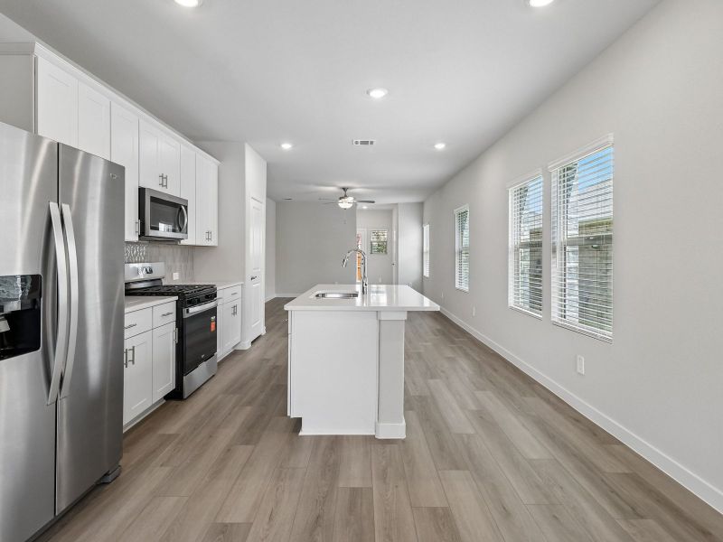 Furnished interior view inside a new home in Cibolo Hills West - Spring Series, Fort Worth (Image 8).