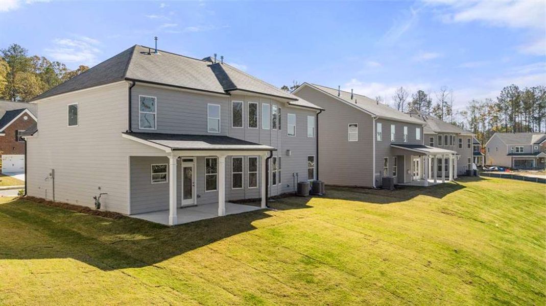 Exterior details and patio area of a home in Water Oak Estates, Lawrenceville (Image 24).