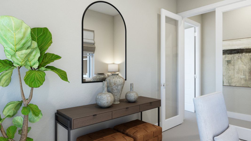 Representative furnished interior of a home built from the The Broadmoor by Trumark Homes in RainDance, Windsor (Image 10).