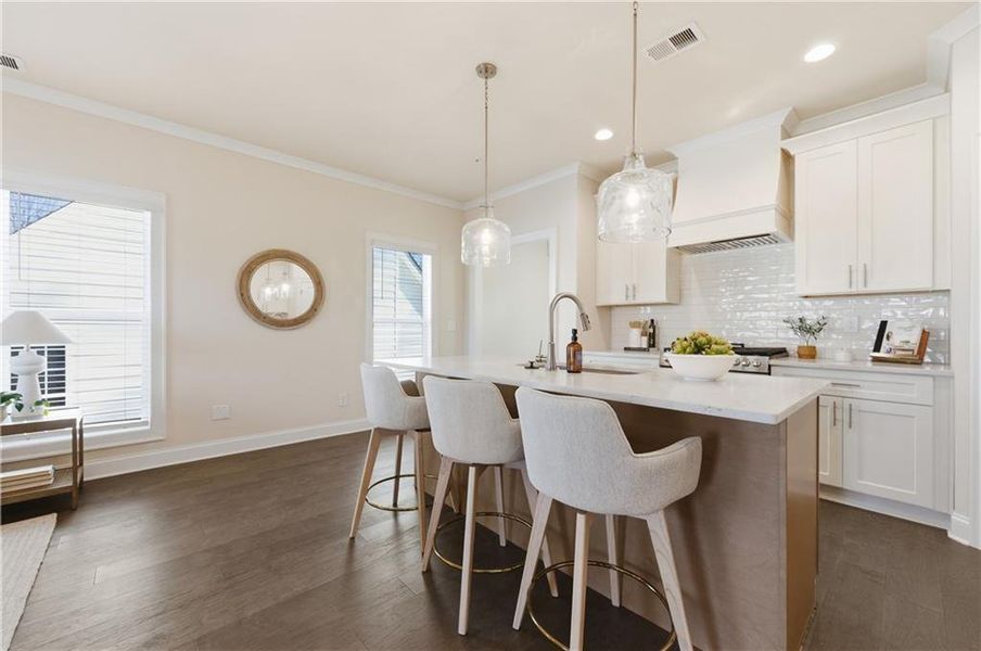 Furnished interior view inside a new home in , Marietta (Image 9).