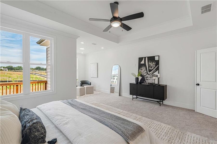 Furnished interior view inside a new home in Waterhaven, Cumming (Image 38).