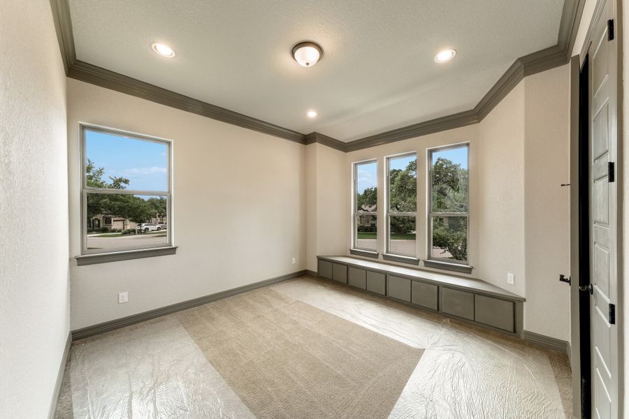 Representative unfurnished interior of a home built from the The Ridgeline by Whitestone Custom Homes in Johnson Ranch, Bulverde (Image 18). Representative unfurnished interior of a home built from the The Ridgeline by Whitestone Custom Homes in Johnson Ranch, Bulverde (Image 18).