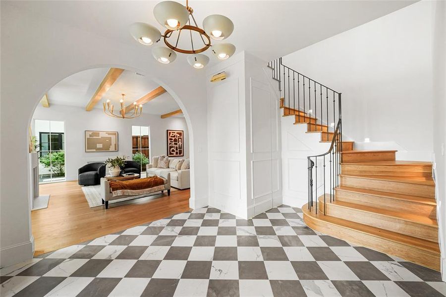 Furnished interior view inside a new home in , Dallas (Image 15).