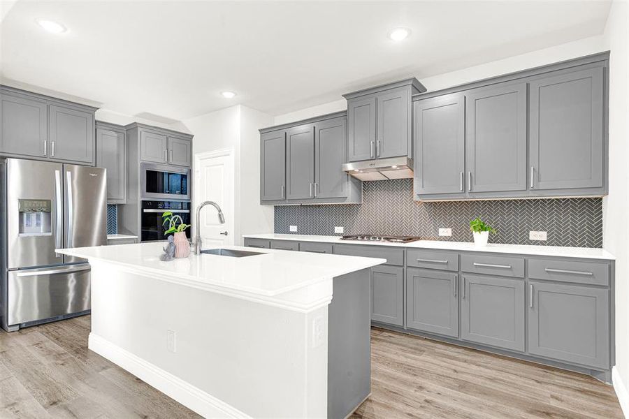 Furnished interior view inside a new home in , Little Elm (Image 9).