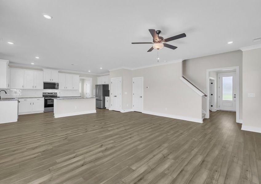 Open-concept layout.