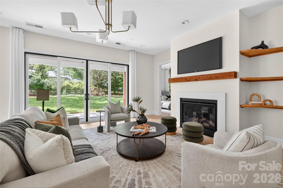 Furnished interior view inside a new home in , Charlotte (Image 16).