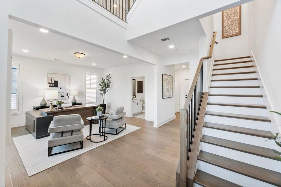 Furnished interior view inside a new home in , Alpharetta (Image 27).